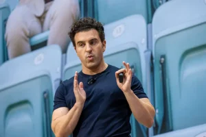 Airbnb CEO Brian Chesky speaking