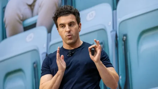 Airbnb CEO Brian Chesky speaking