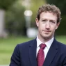 Meta CEO Mark Zuckerberg outdoors in a suit